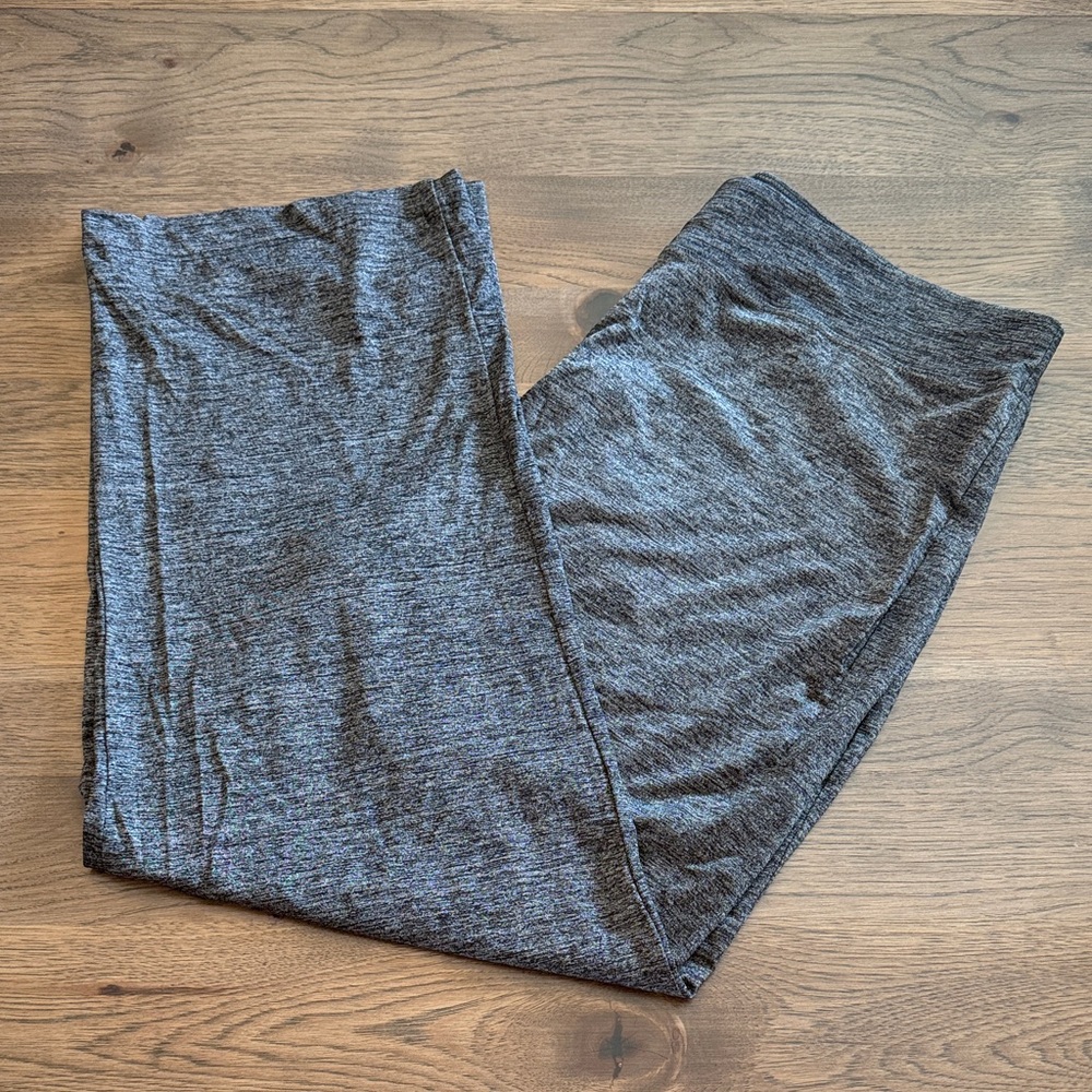 Picadilly Women's XL Black/ Gray Heather Stretchy Pants